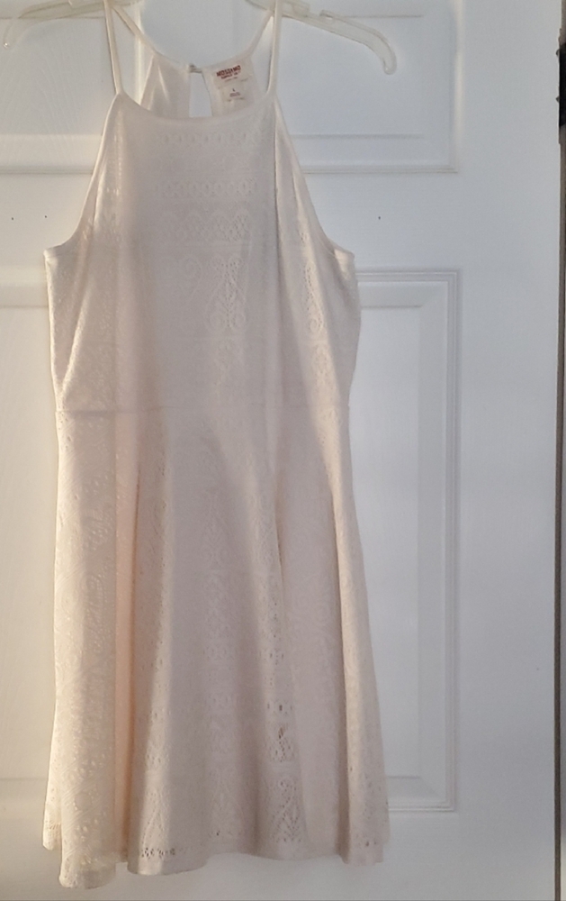 Mossimo Supply Co. Cream Lace Mini Dress